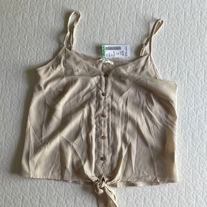 Cream chiffon top